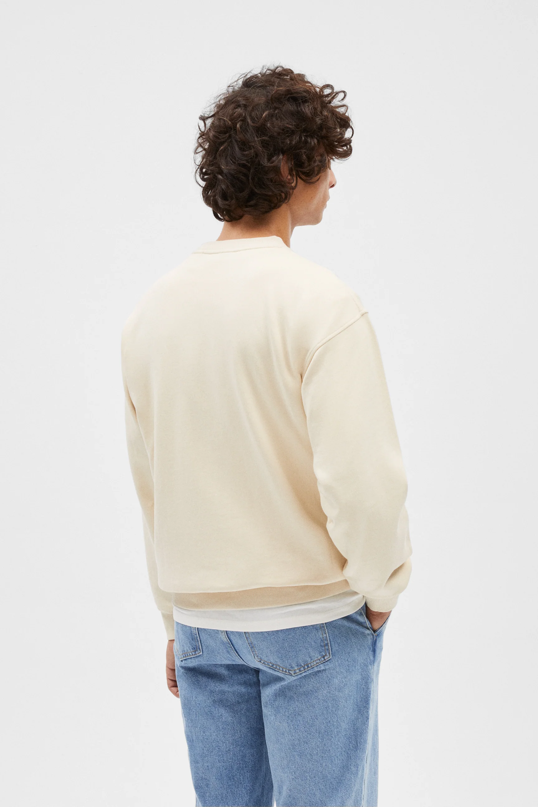 CREAM LOGO CREW NECK SWEAT - Image 6