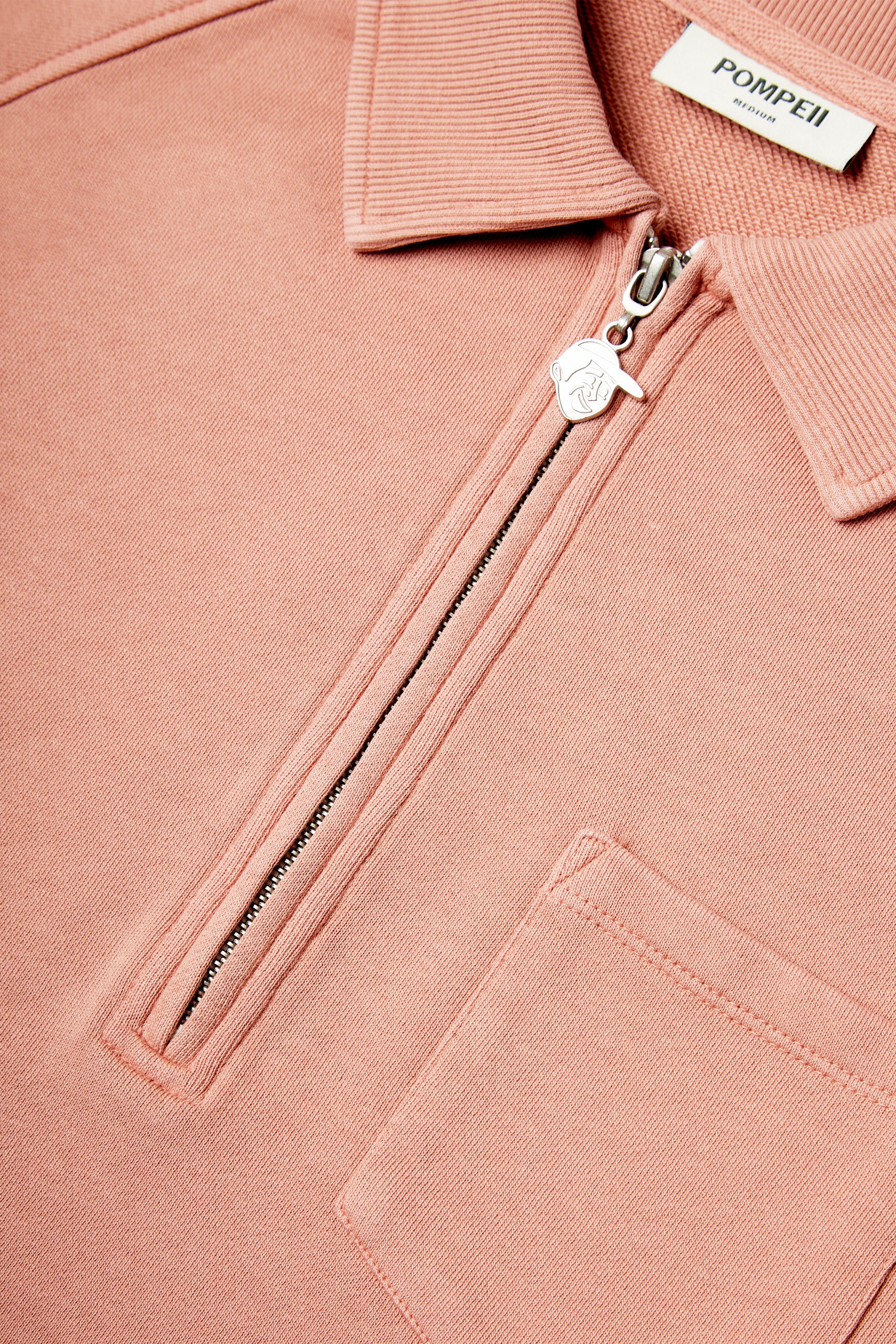 DARK PINK ZIPPER SWEAT - Image 4