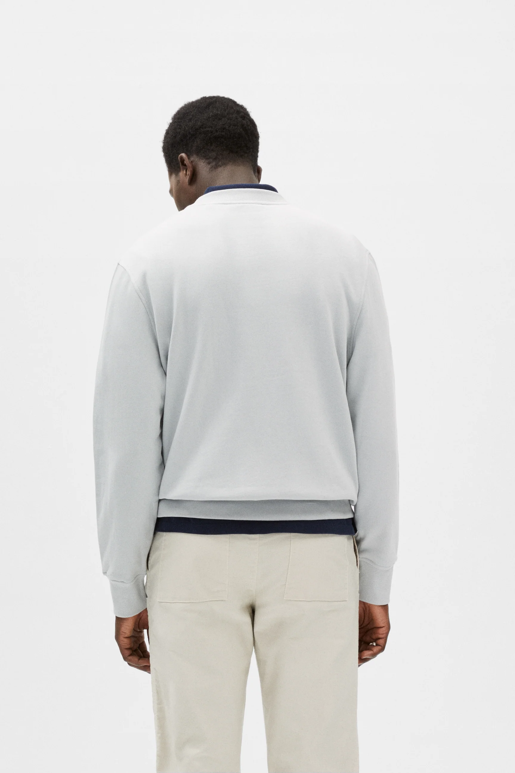 DUSTY BLUE EMILIO CREW NECK SWEAT - Image 6