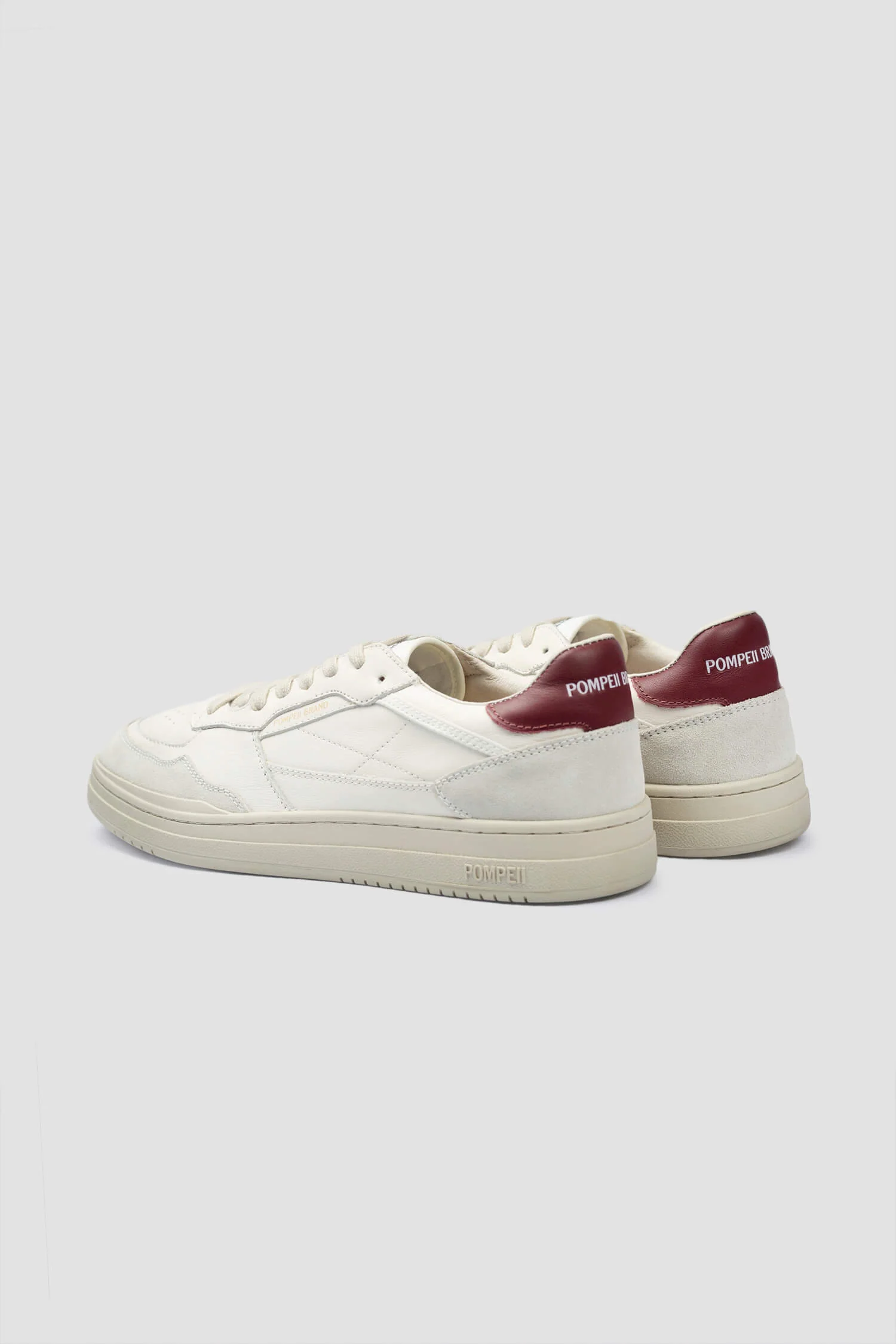 ELAN LEATHER ECRU BURGUNDY WO - Image 3