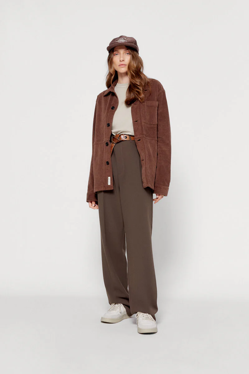 ELAN LEATHER ECRU BURGUNDY WO - Image 8