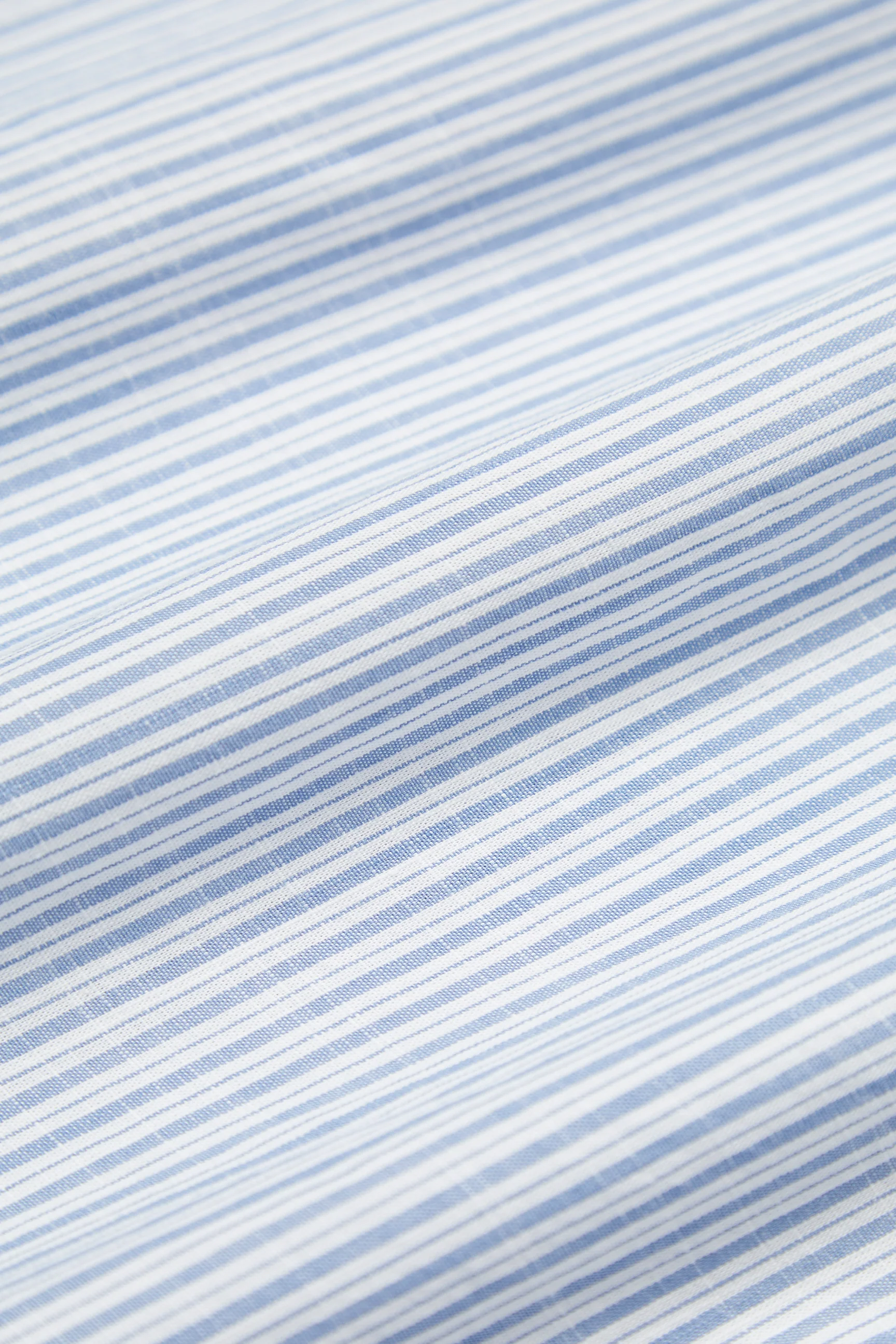 EMILIO SKY BLUE SLUB COTTON SHIRT - Image 4