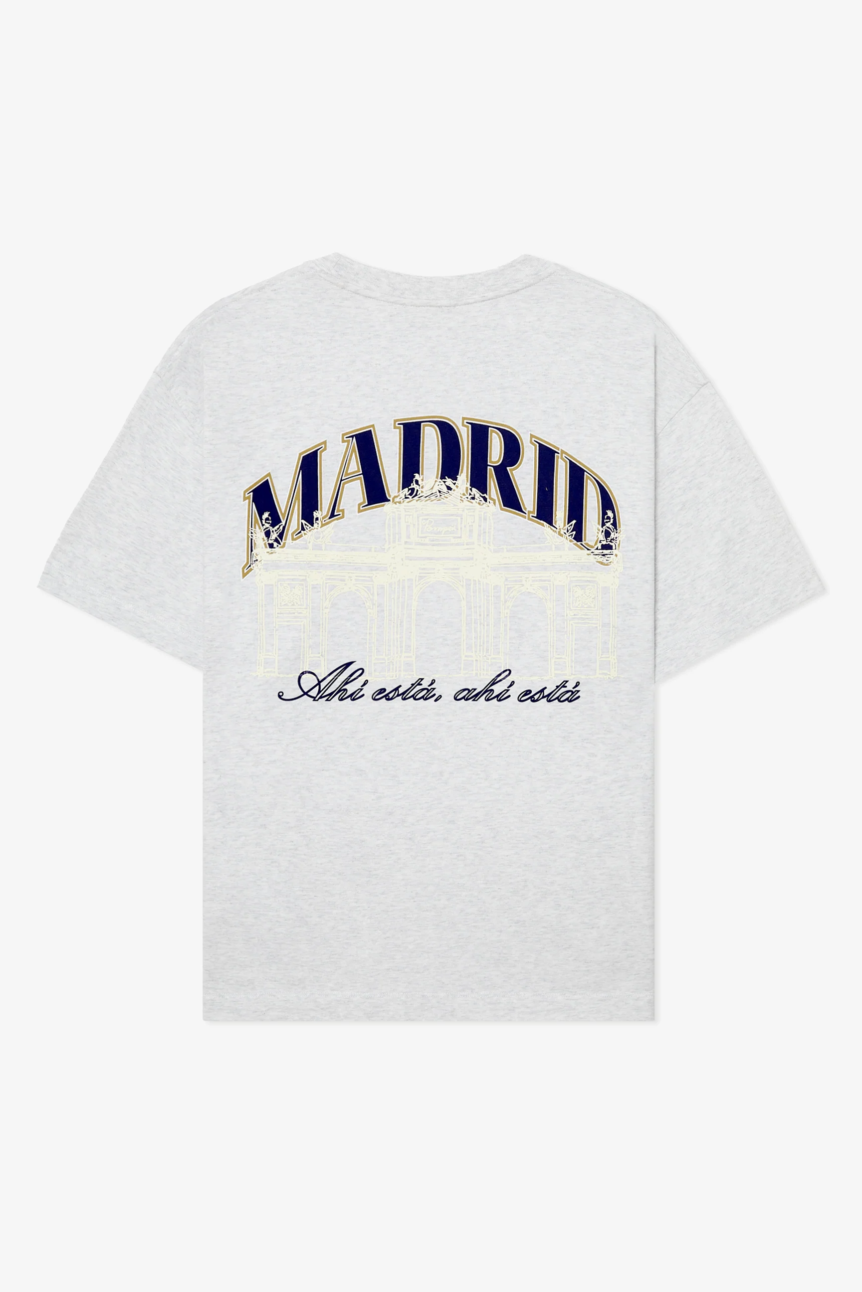 LIGHT GREY MELANGE MADRID BOXY TEE