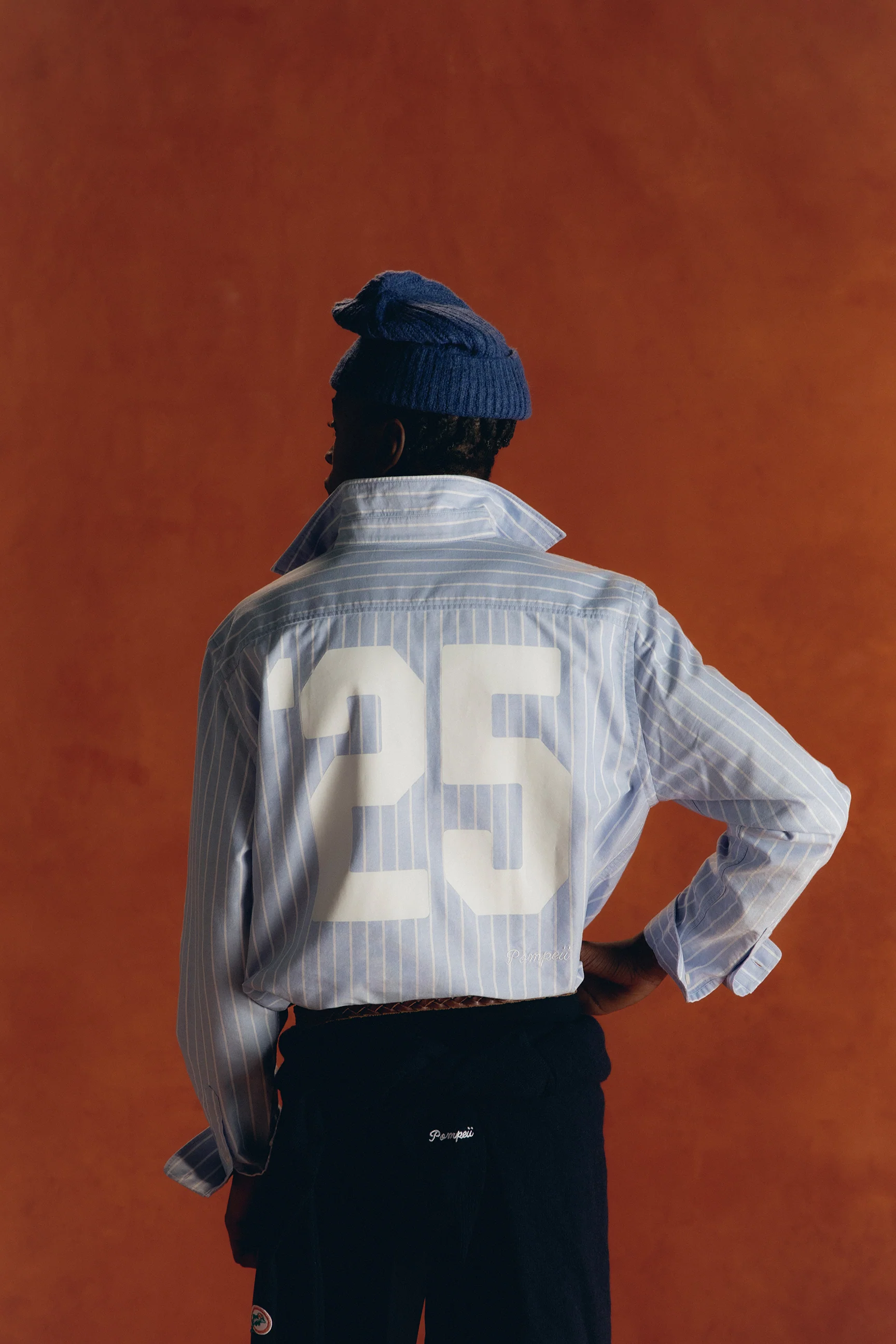 MATCH BLUE STRIPE REGULAR SHIRT - Image 4