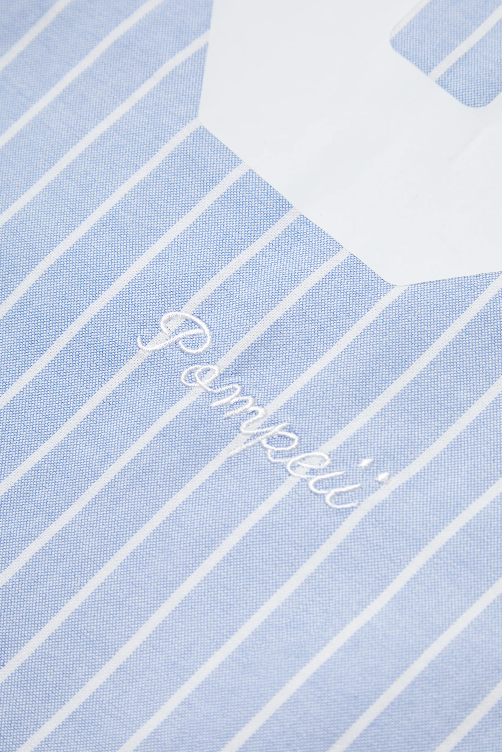 MATCH BLUE STRIPE REGULAR SHIRT - Image 8