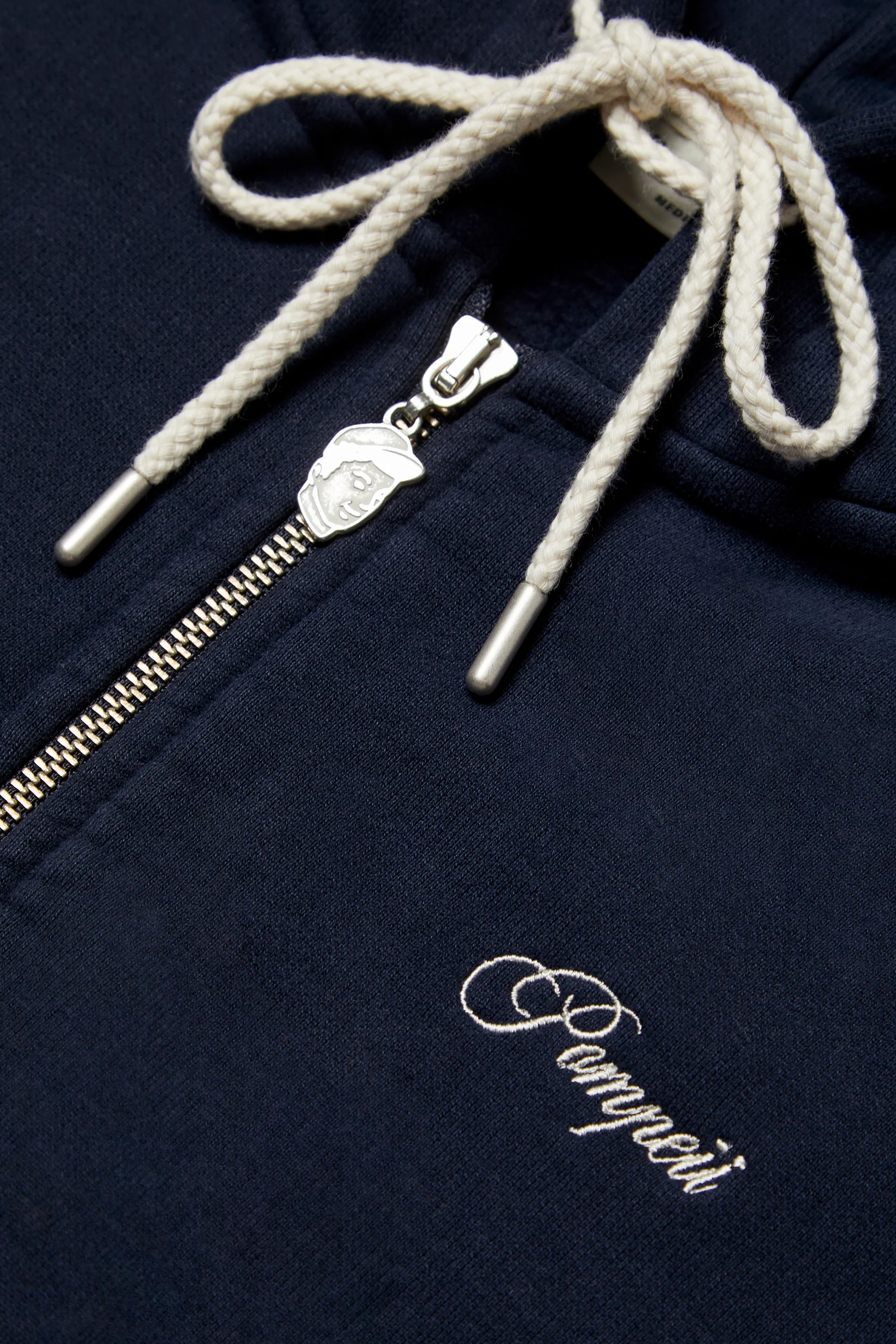 NAVY ZIPPED HOODIE - Image 3