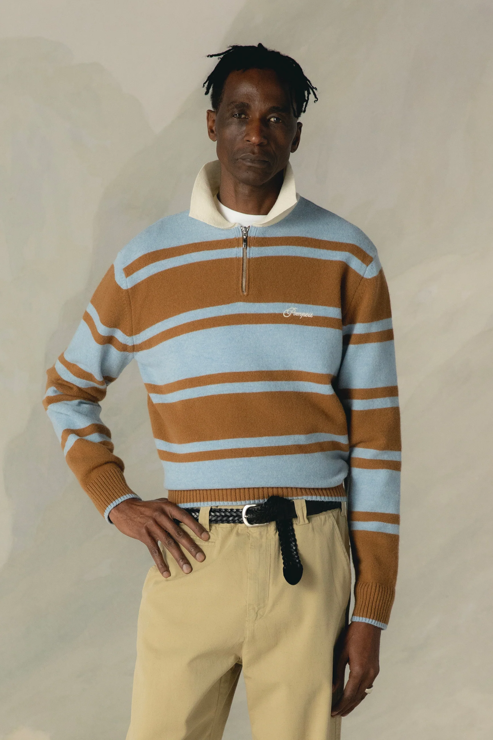 RUGBY BROWN KNIT POLO - Image 3