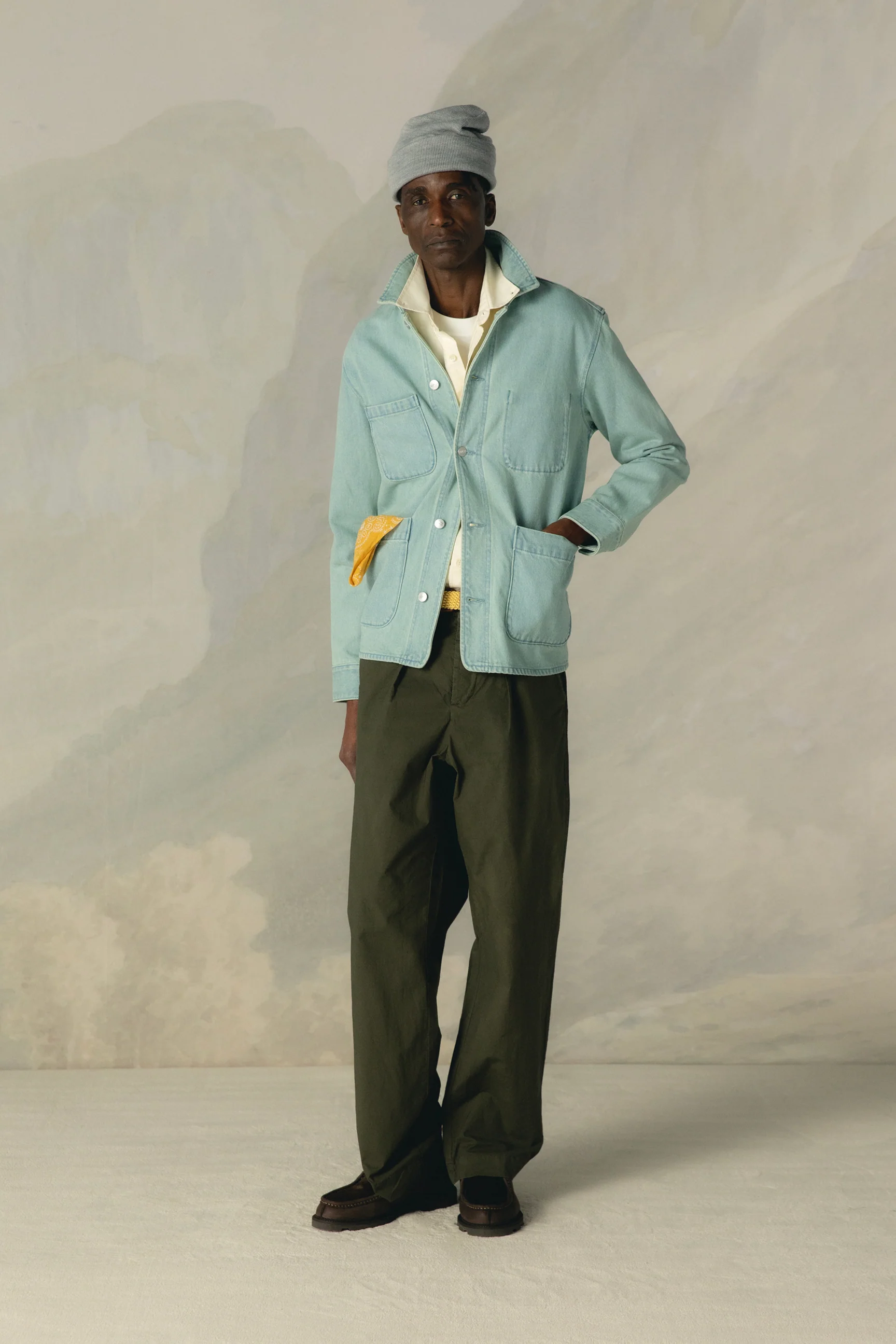 VINTAGE INDIGO DENIM CHORE JACKET - Image 5